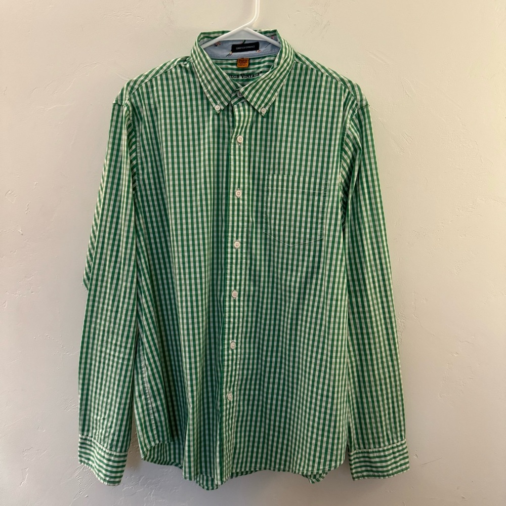 Tailor Vintage Green Casual Button Down Shirt
